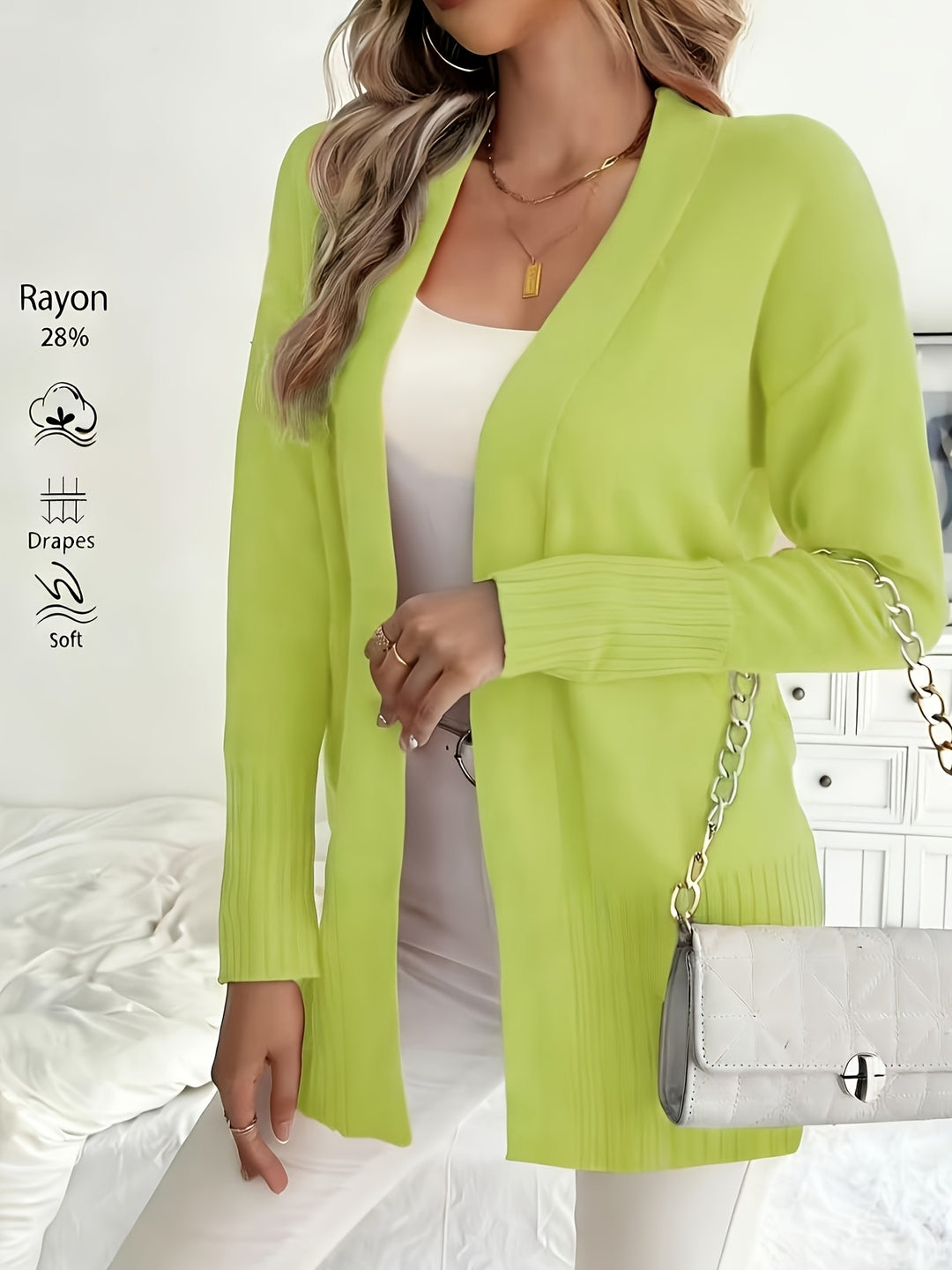 Tivora - Longline Knit Cardigan