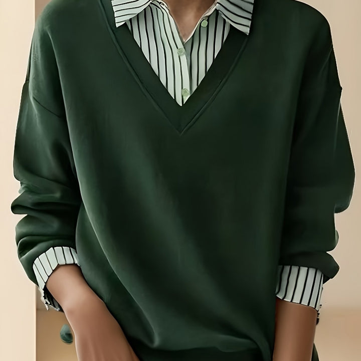 Calira - Lapel Collar Knit Polo Shirt