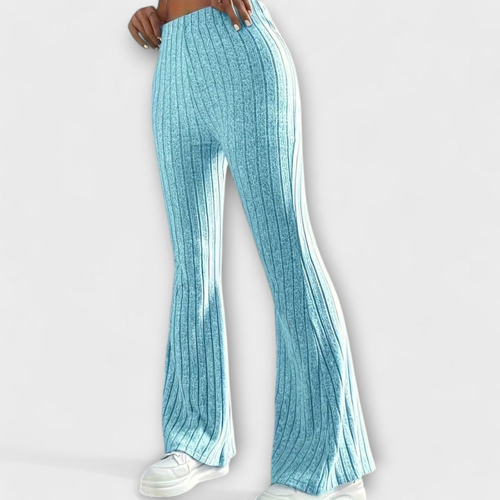 Velara - Elastic Waistband Woven Trousers