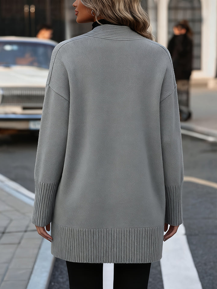 Navira - Ribbed Knit Cardigan