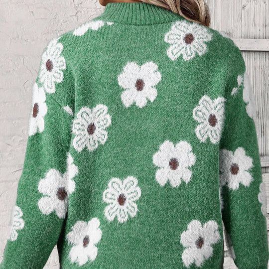 Selaya - Zip Collar Knit Pullover