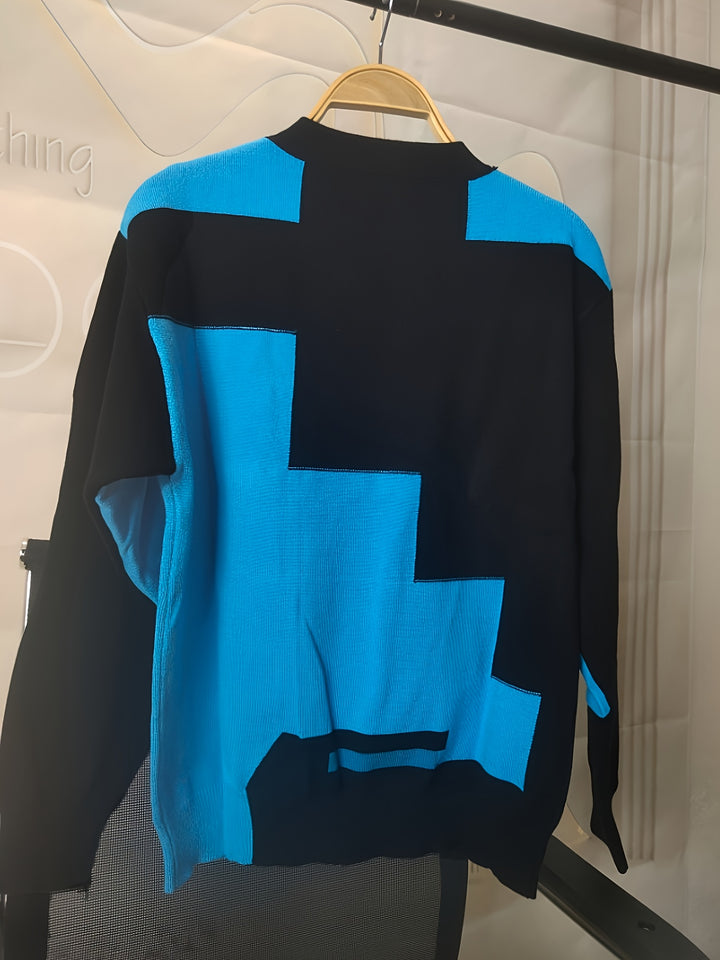Neriva - Colour-Block Knit Pullover