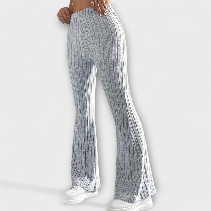 Velara - Elastic Waistband Woven Trousers