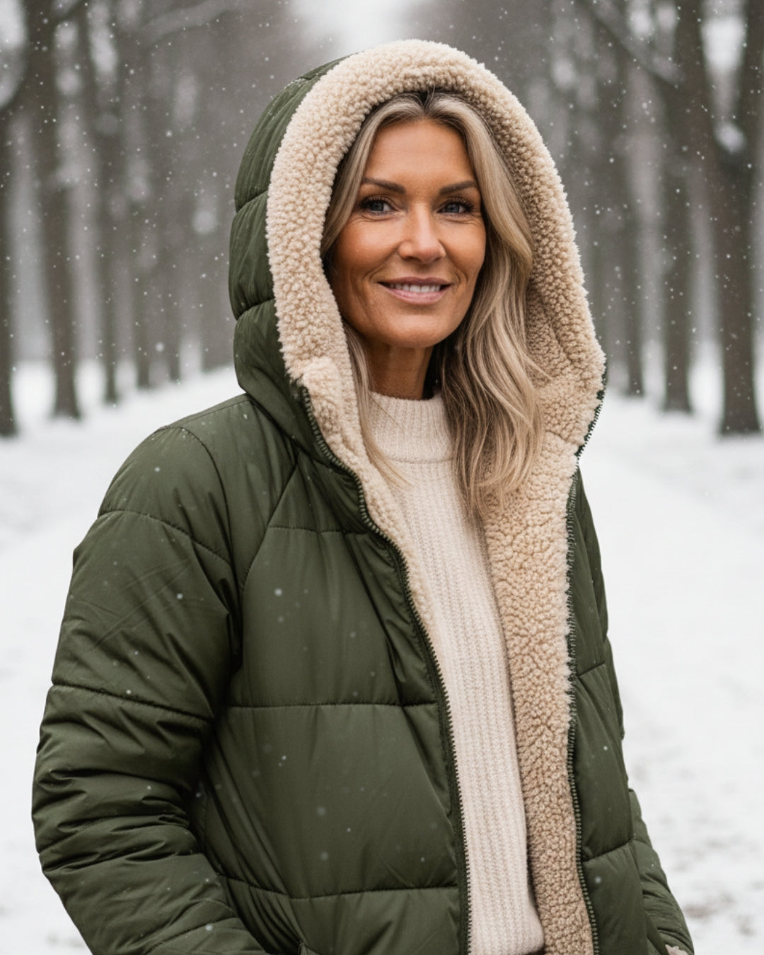 Arlise - Reversible Sherpa-Lined Coat