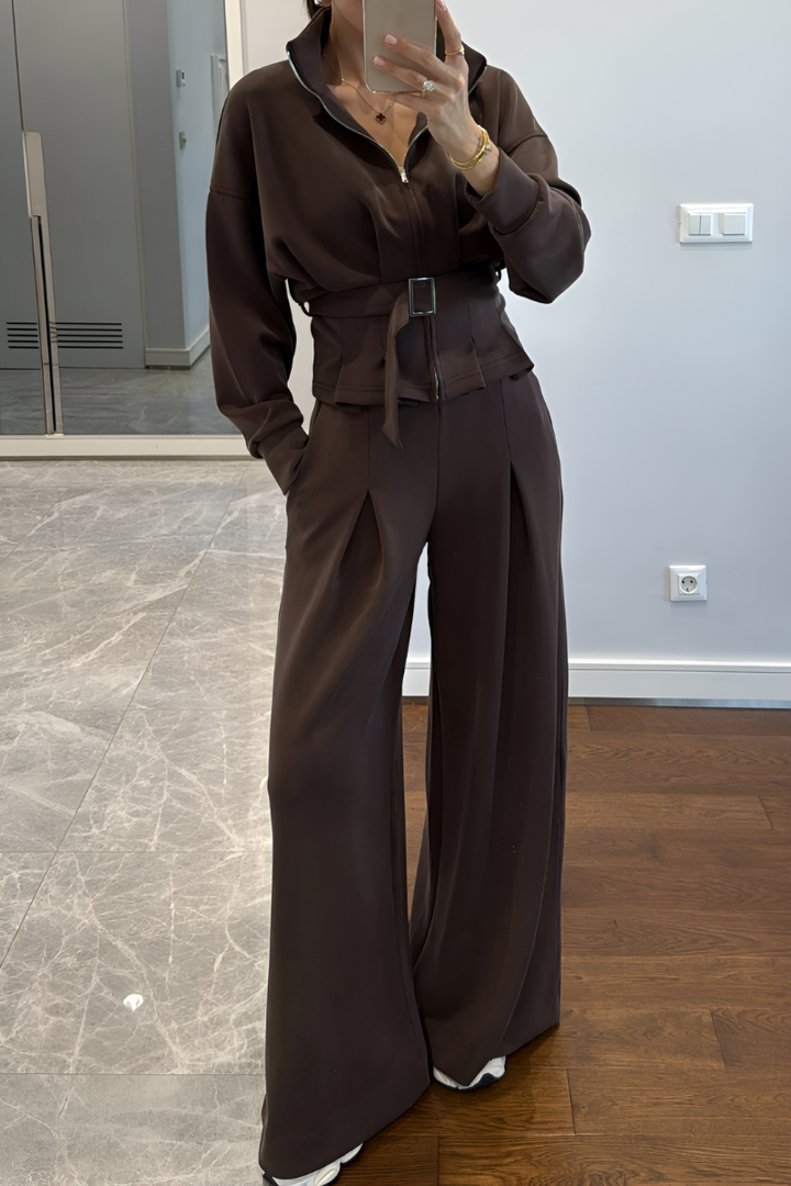 Velori - Wide-Leg Tailored Set