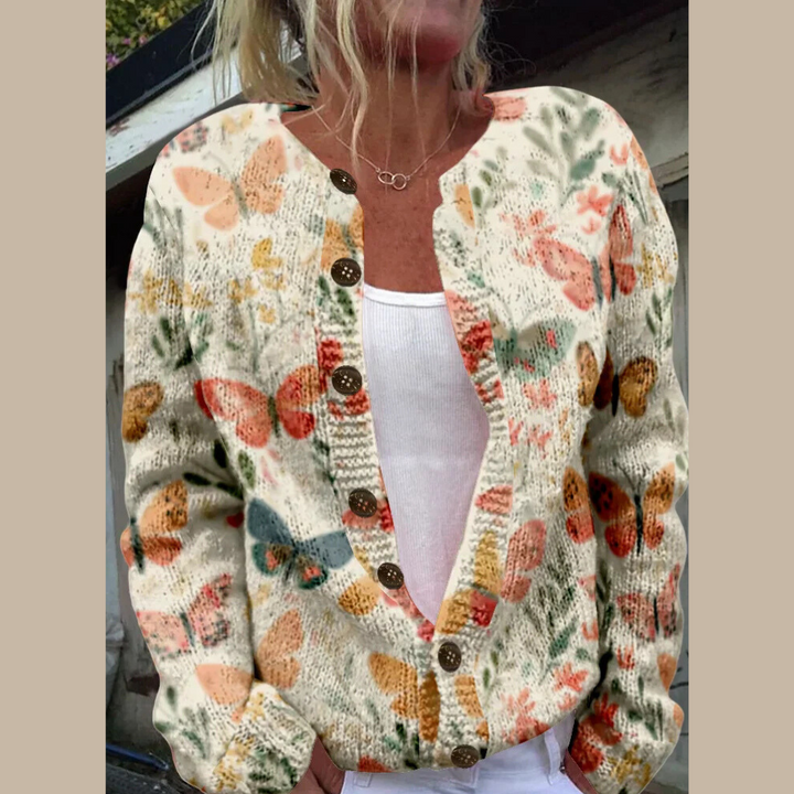 Serava - Button Placket Knit Cardigan