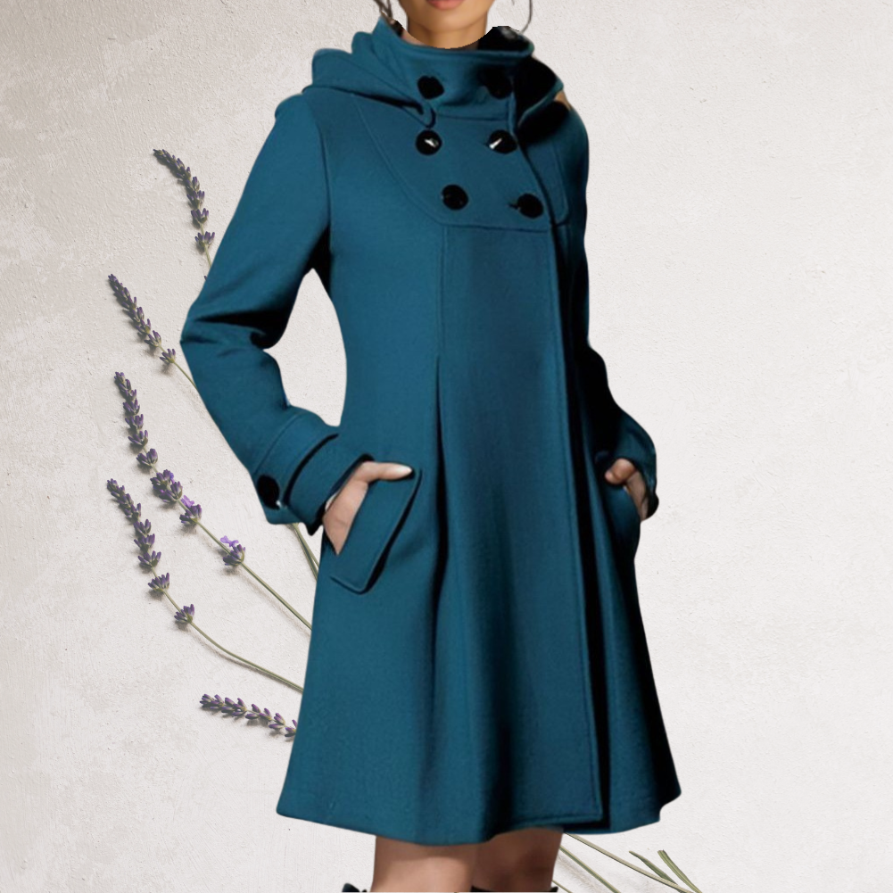 Anvela - Knee-Length Trench Coat
