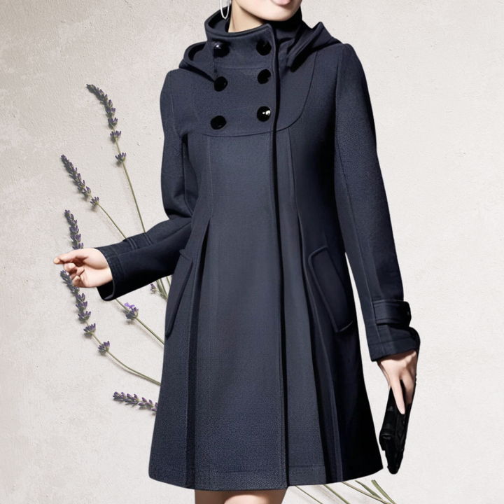 Anvela - Knee-Length Trench Coat