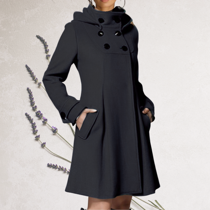 Anvela - Knee-Length Trench Coat