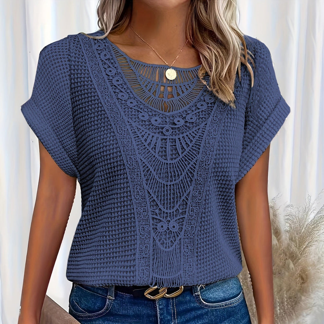 Zareli - Tonal Trim Fine-Gauge Sweater