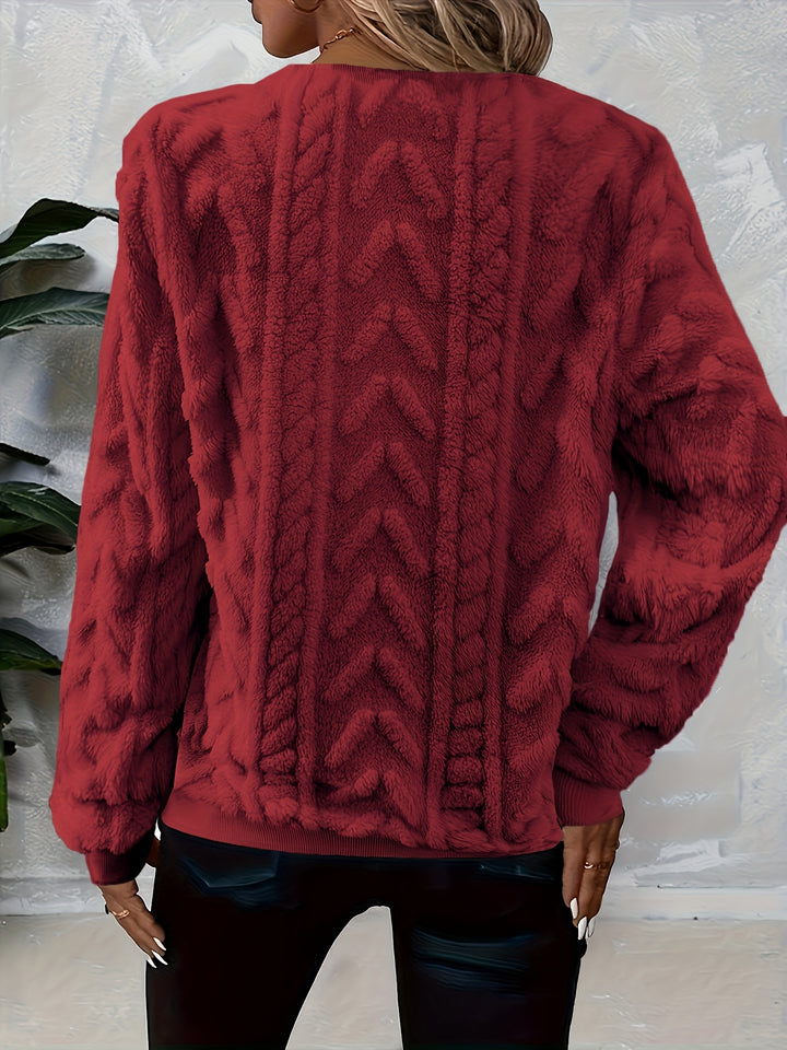 Tirena - Lined Knit Sweatshirt