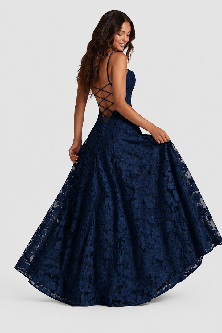 Nerila - Raised Floral Lace Dress
