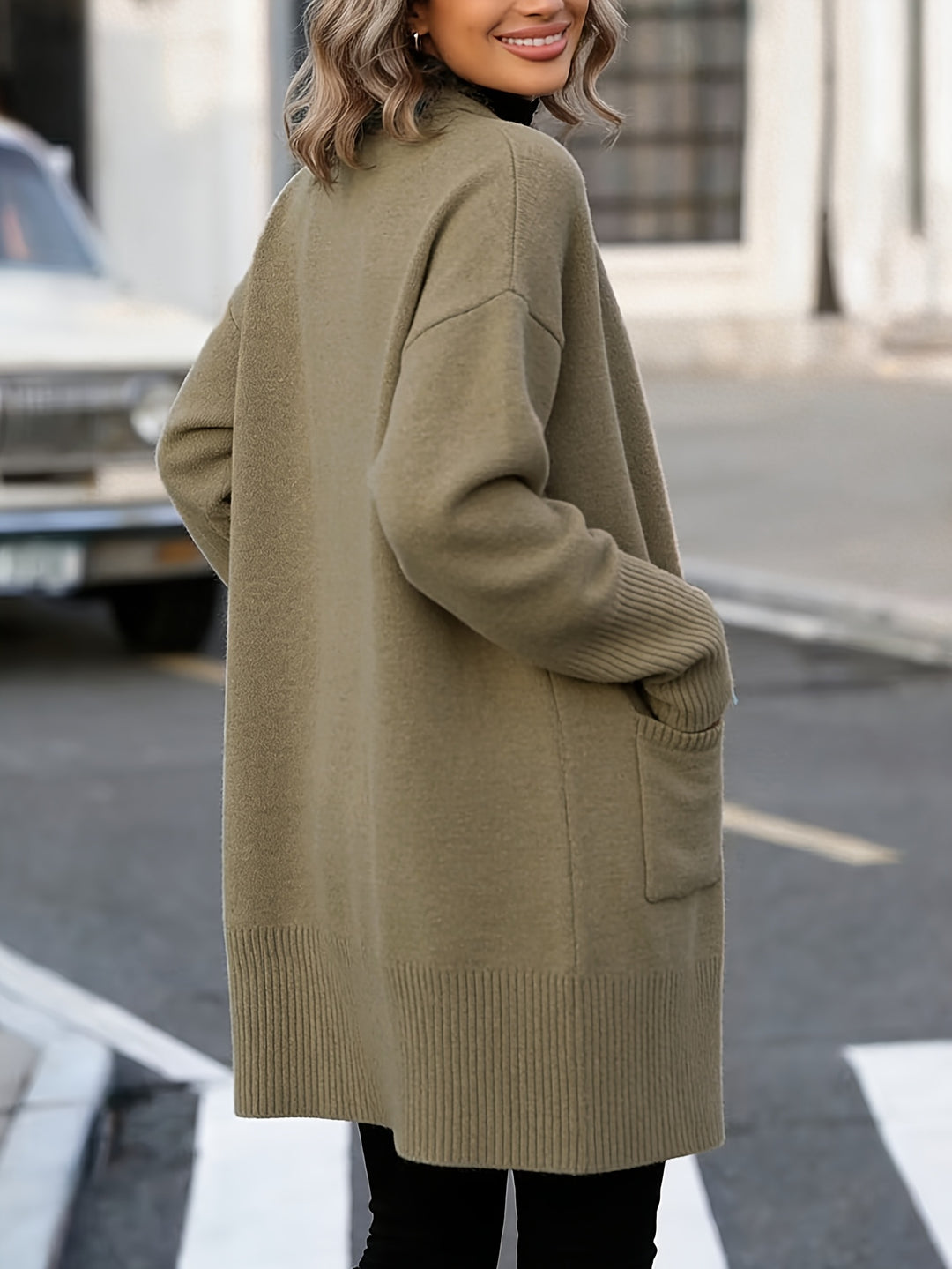 Navira - Ribbed Knit Cardigan