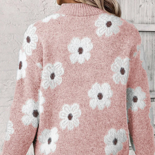 Selaya - Zip Collar Knit Pullover