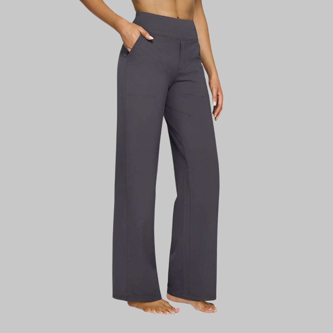 Rylena - High-Rise Stretch Weave Trousers