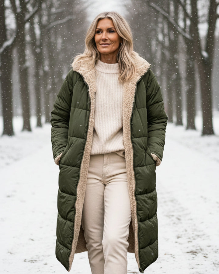 Arlise - Reversible Sherpa-Lined Coat