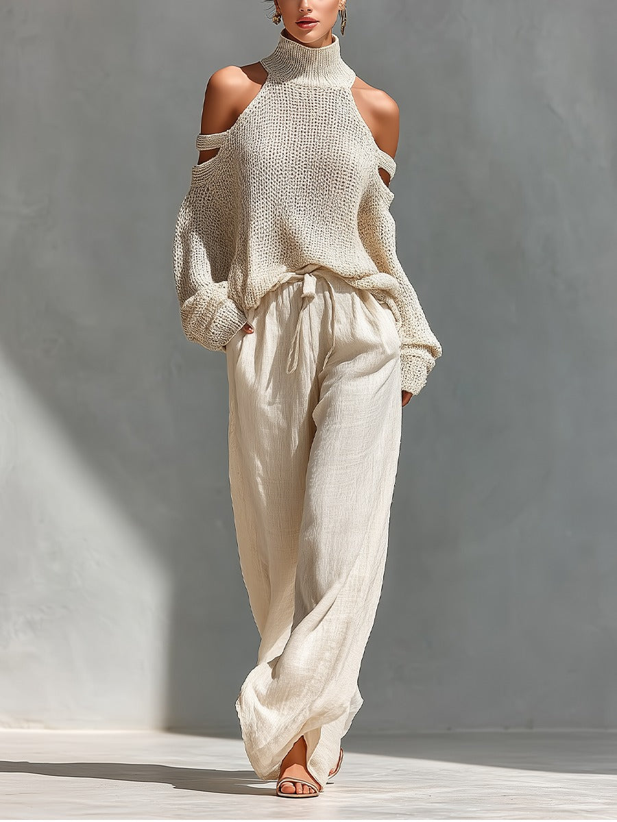 Mireva - Wide-Leg Knit Set