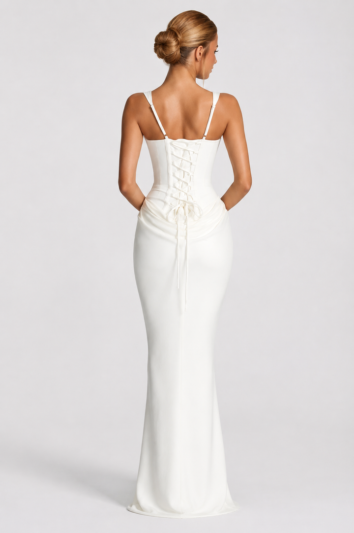 Rheva - Corset-Bodice Maxi Dress