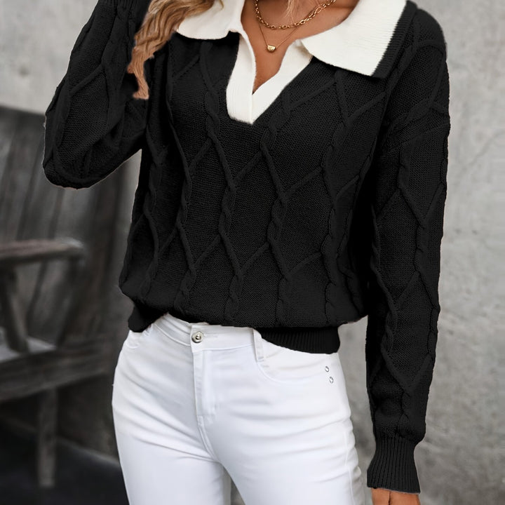 Novira - Colour-Block Knit Pullover