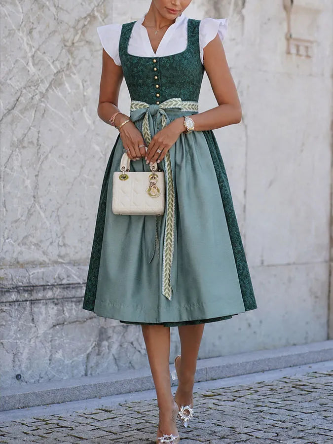 Navira - Bow-Front Woven Dress