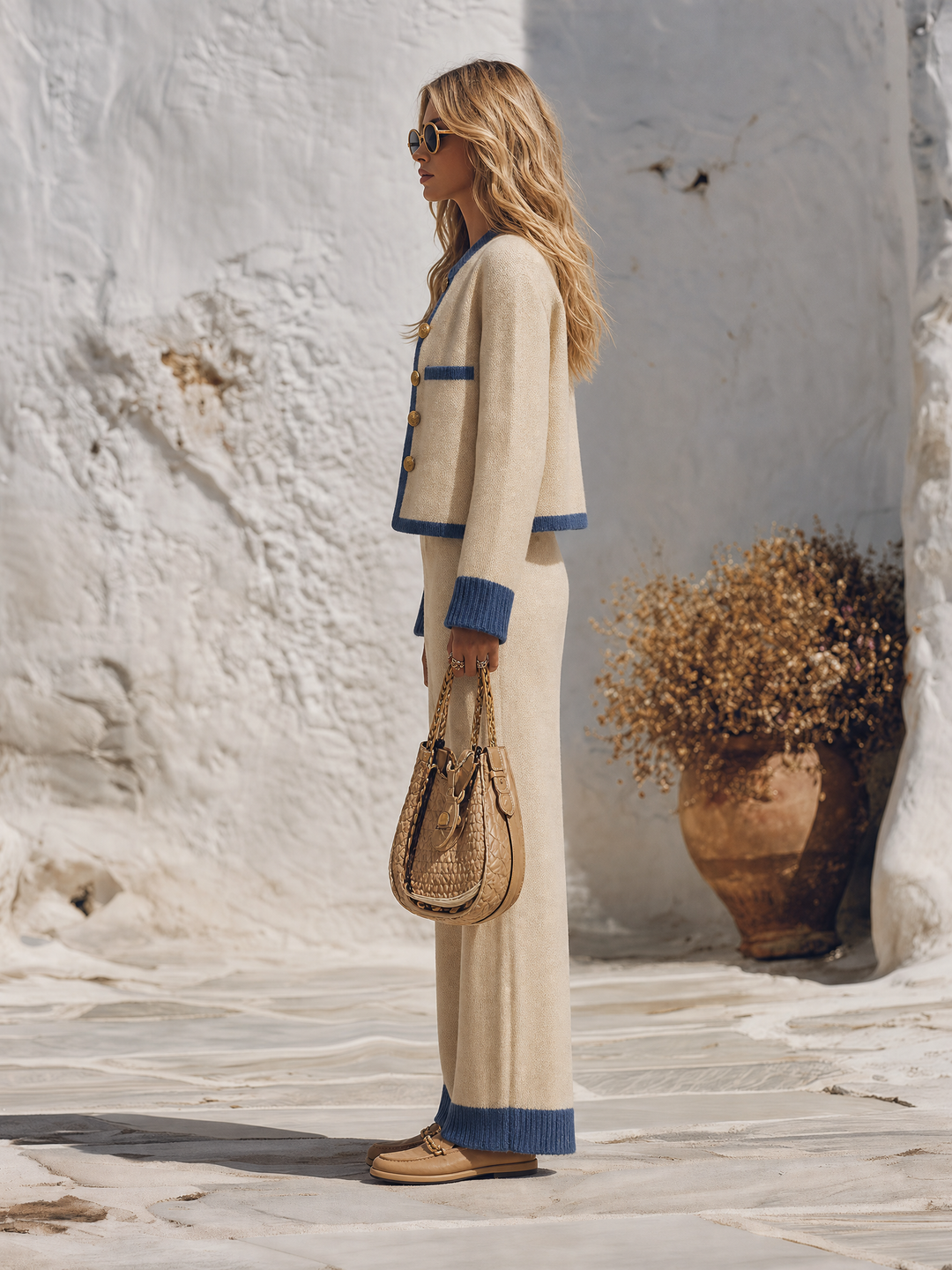 Arlise - Wide-Leg Knit Set