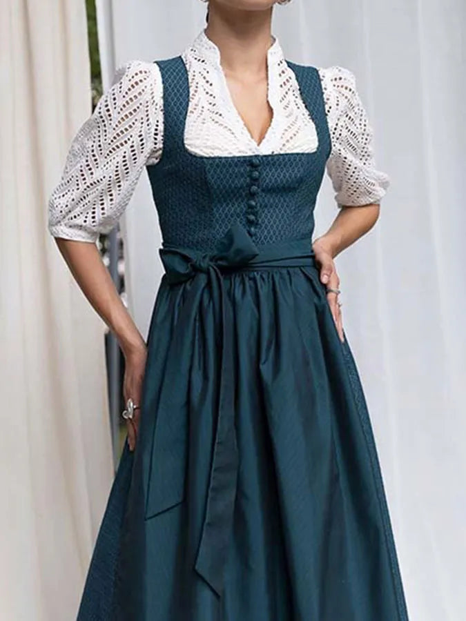 Solira - Bow-Front Jacquard Dress