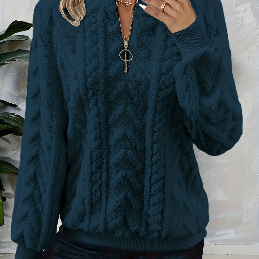 Tirena - Lined Knit Sweatshirt
