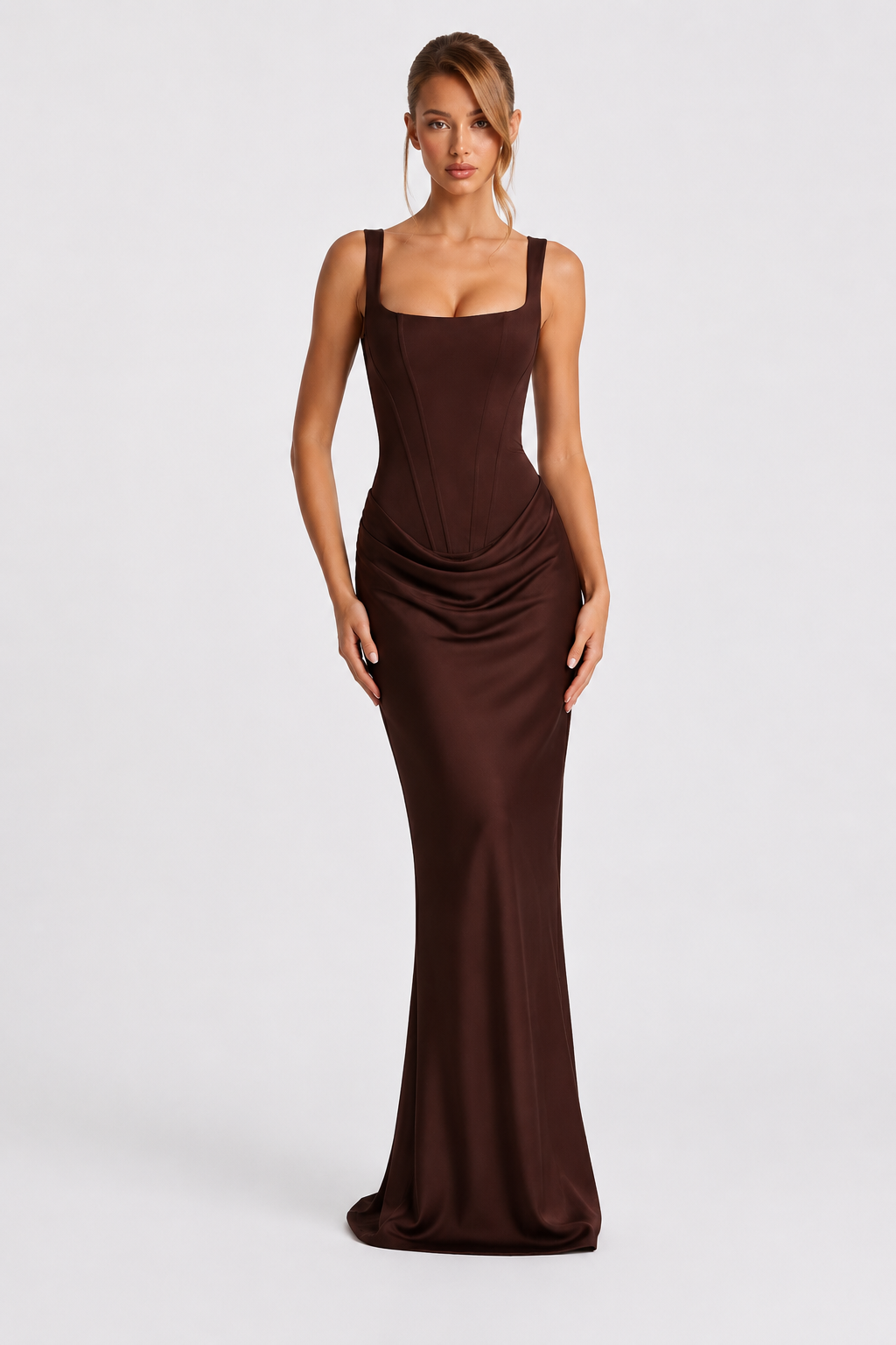 Rheva - Corset-Bodice Maxi Dress