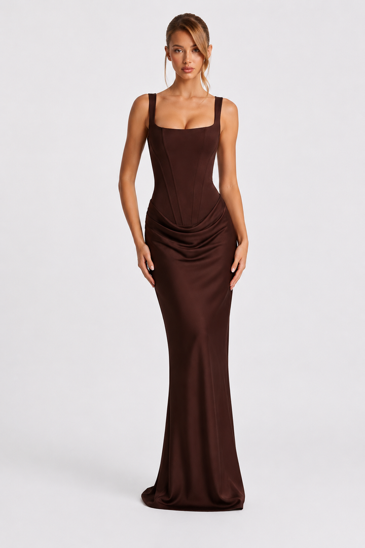 Rheva - Corset-Bodice Maxi Dress
