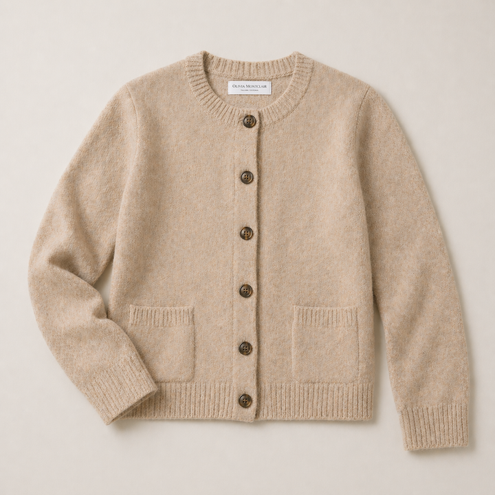 Leniva - Button-Front Knit Cardigan