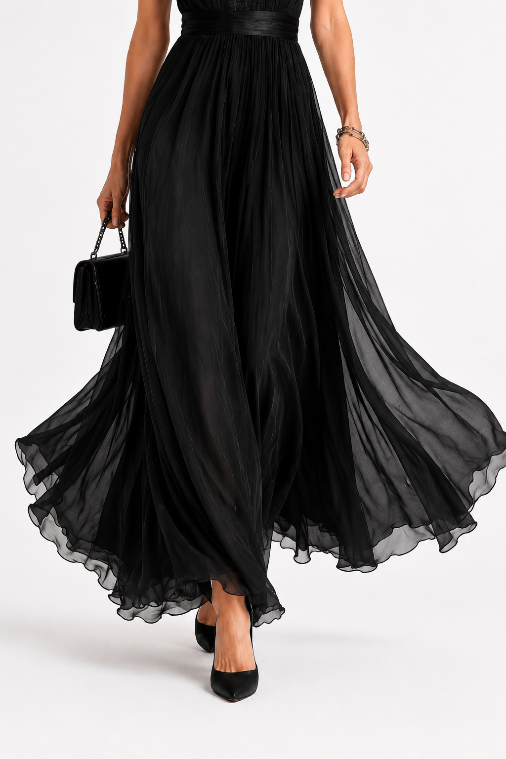 Kelyra - Maxi Chiffon Dress