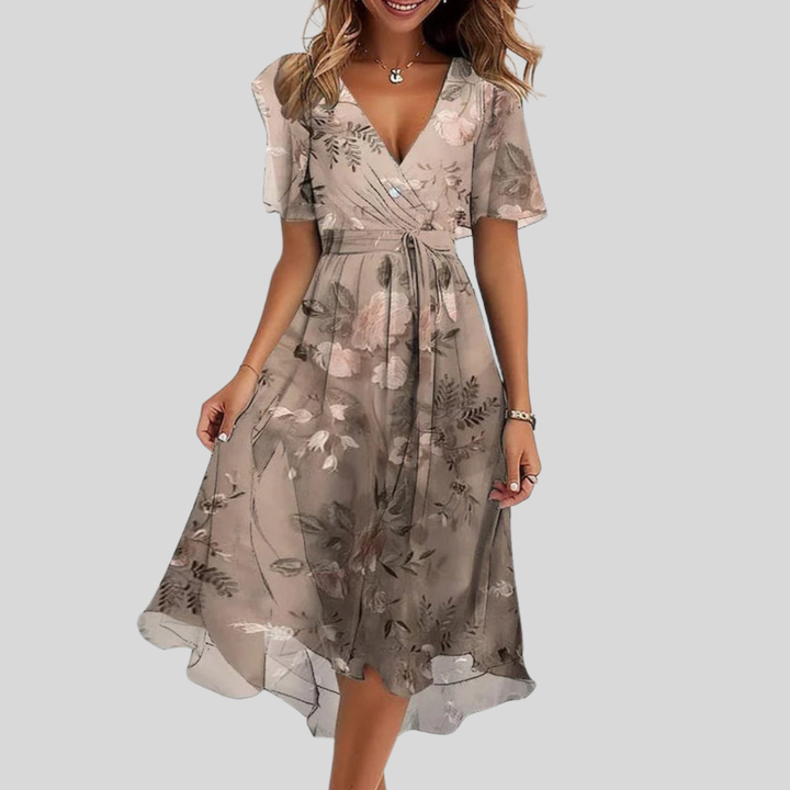 Zerisa - Asymmetric Hem Woven Dress