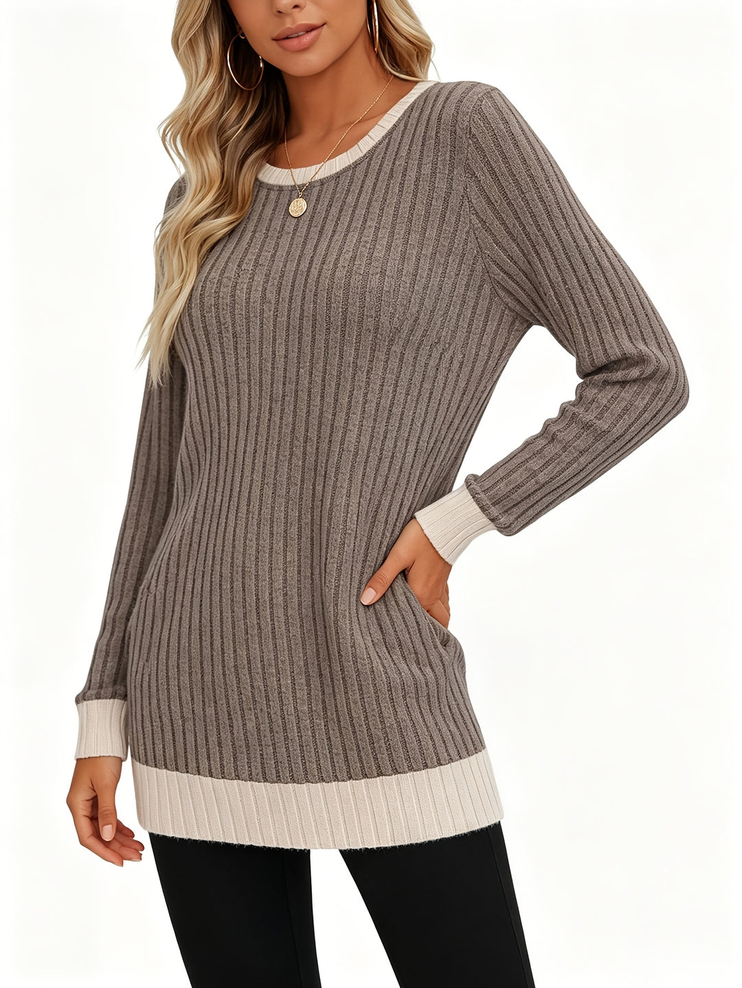 Soreli - Colour-Block Jersey Knit T-Shirt