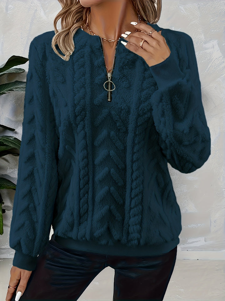 Tirena - Lined Knit Sweatshirt