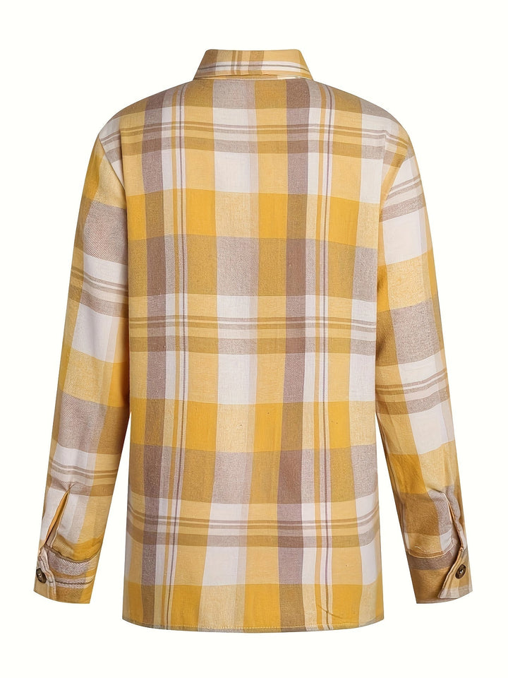 Rilena - Gingham Check Long Sleeve Shirt