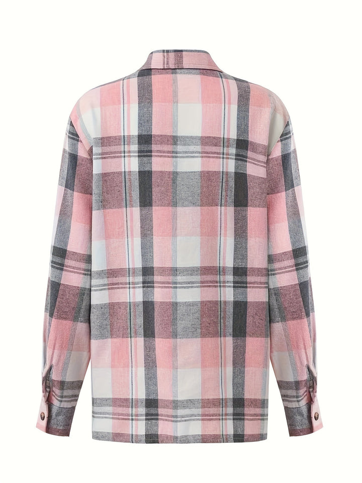 Rilena - Gingham Check Long Sleeve Shirt