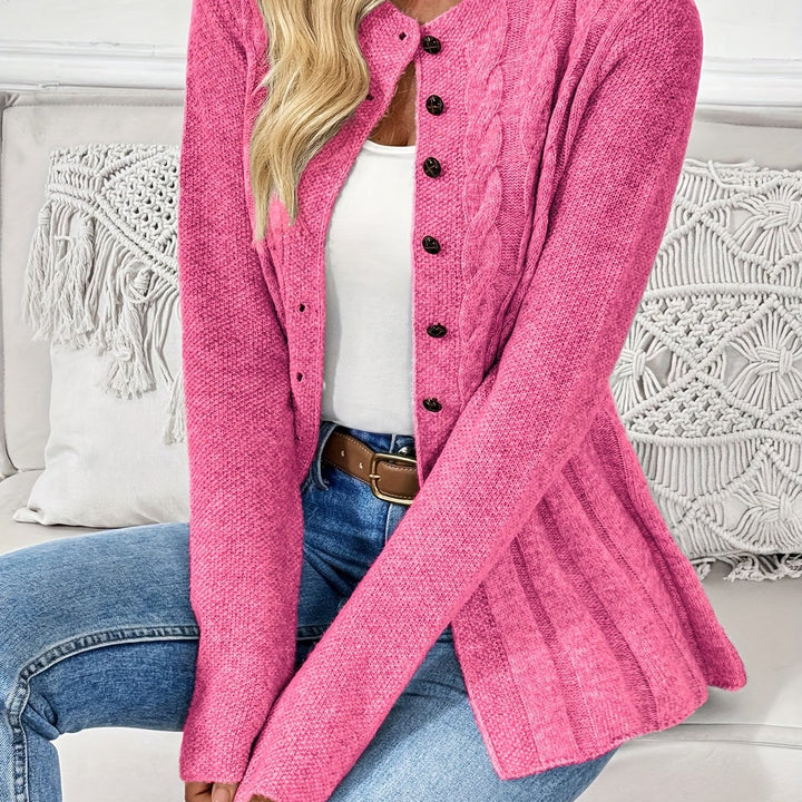 Noreli - Twist Detail Knit Cardigan Sweater
