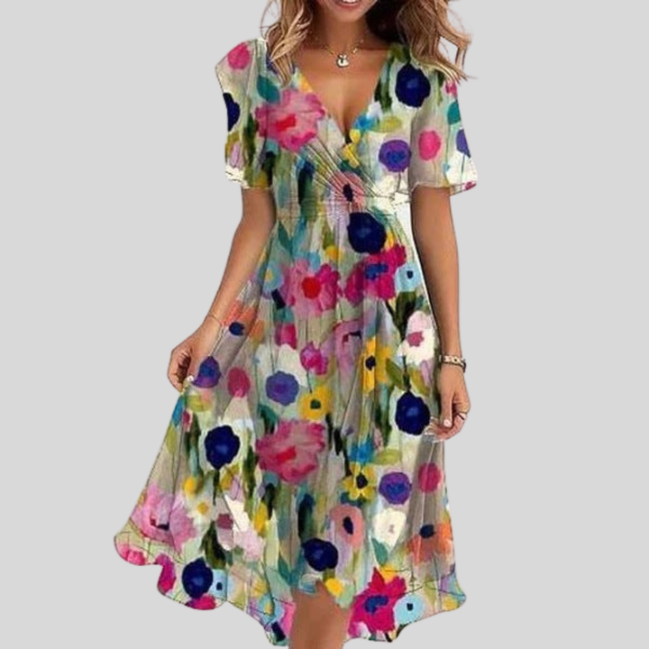 Zerisa - Asymmetric Hem Woven Dress