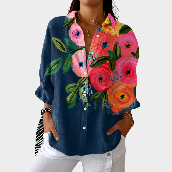 Velira - Tunic-Length Woven Blouse