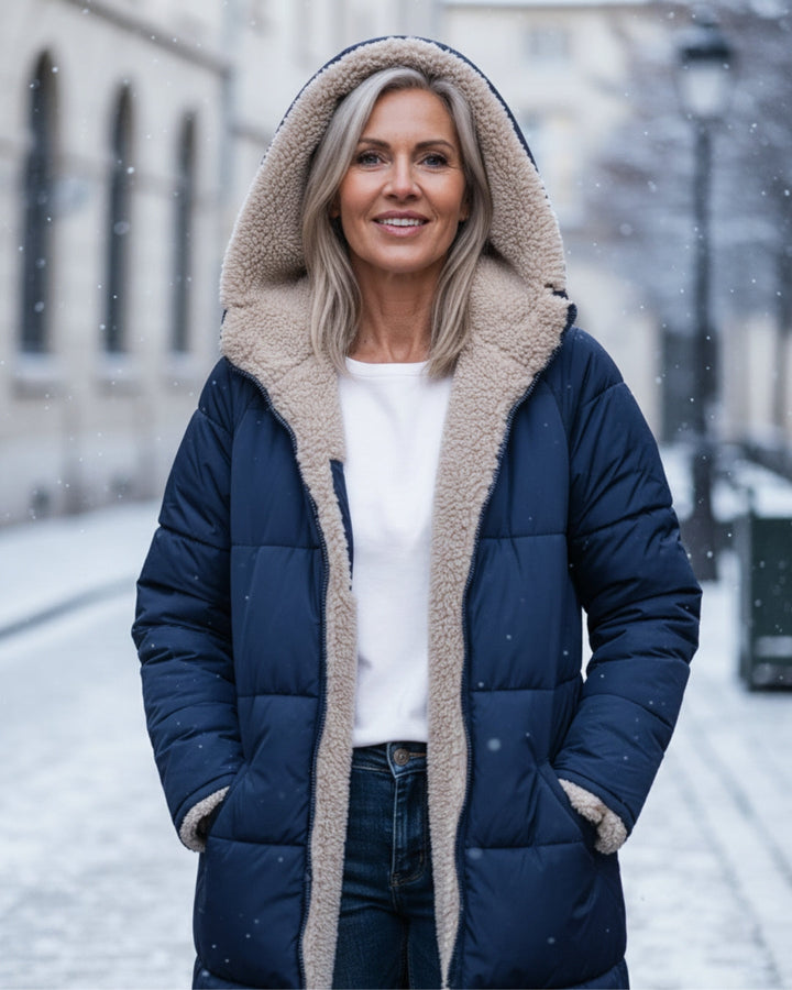 Arlise - Reversible Sherpa-Lined Coat