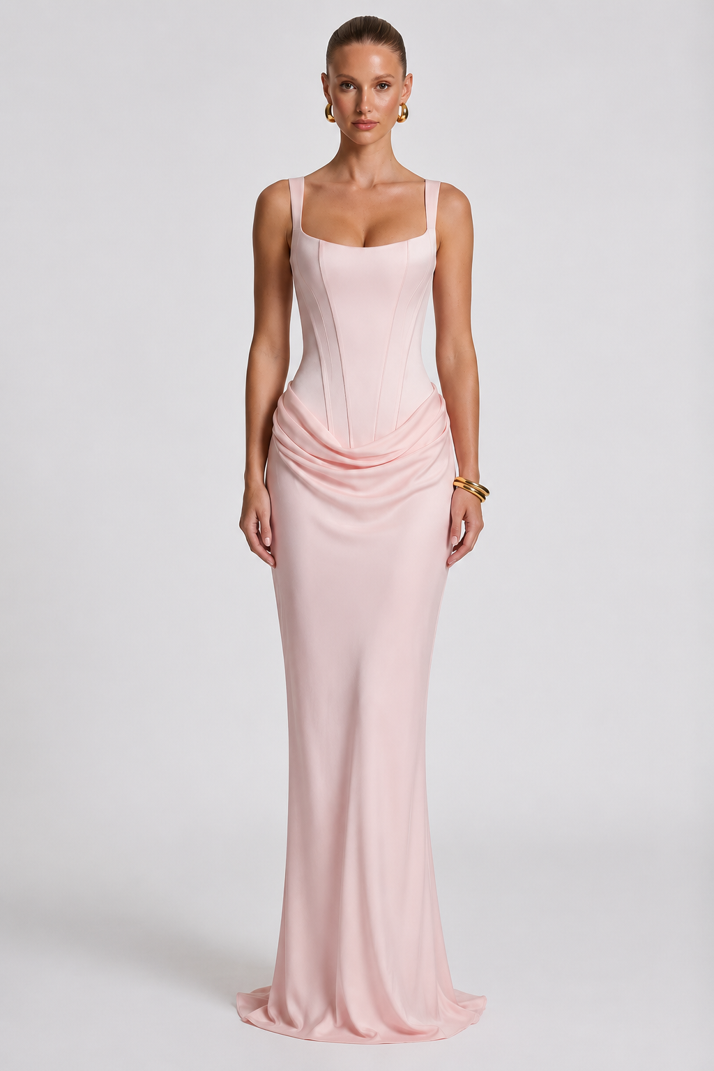 Rheva - Corset-Bodice Maxi Dress