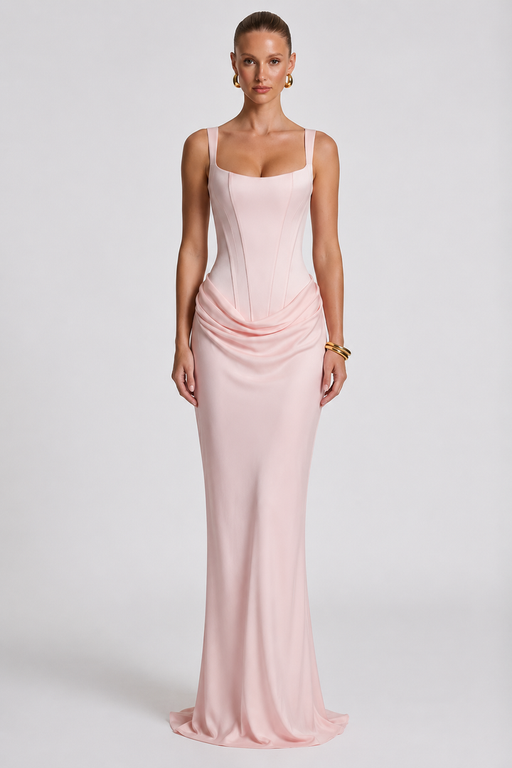 Rheva - Corset-Bodice Maxi Dress