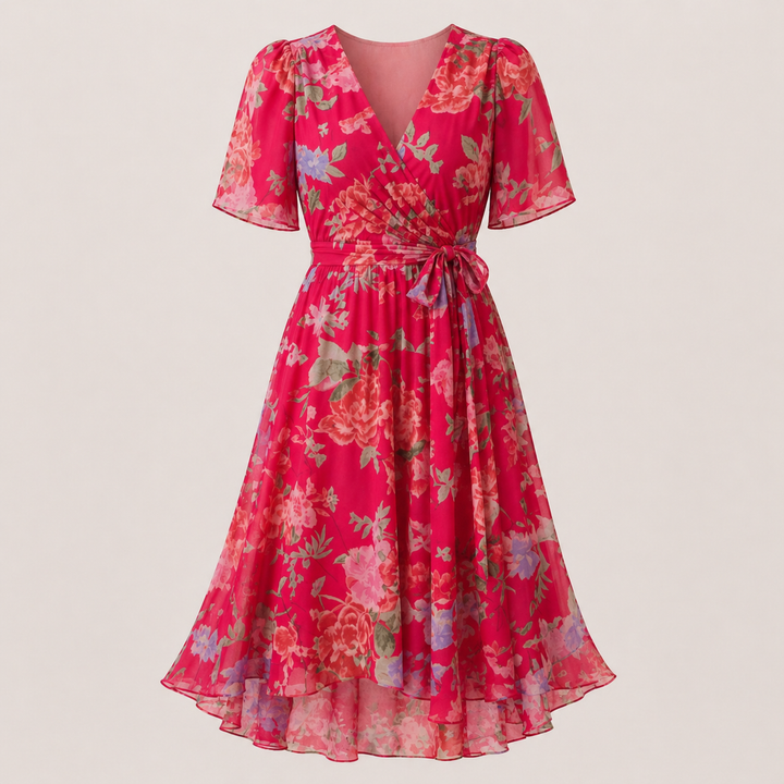 Naliri - Wrap Woven Midi Dress