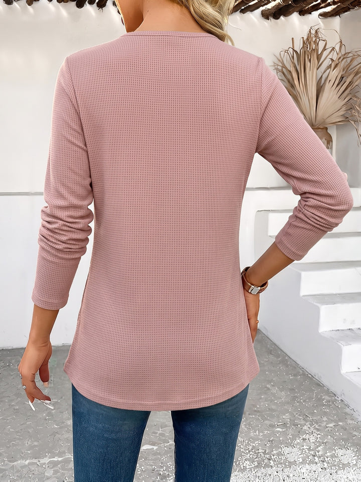 Tivora - Faux Two-Piece Knit Top