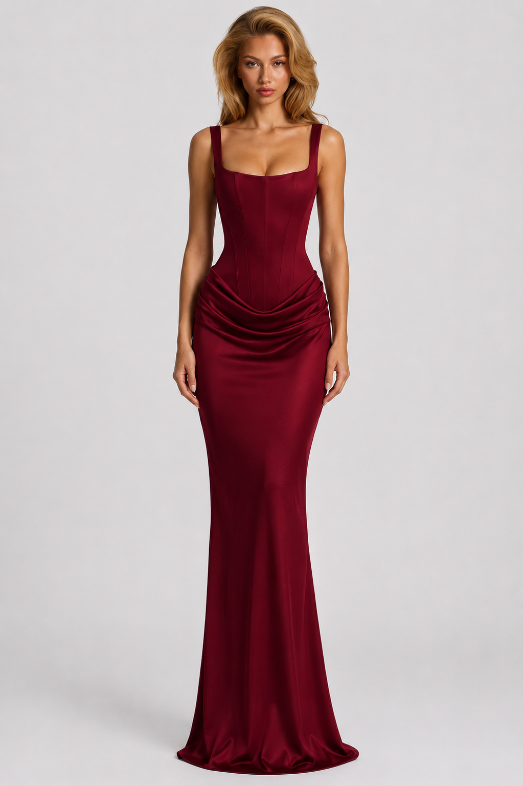 Rheva - Corset-Bodice Maxi Dress