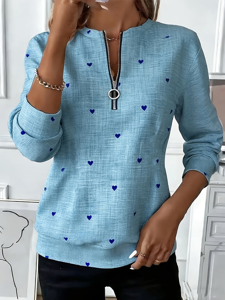 Renali - Ring-Pull Half-Zip Knit Sweatshirt