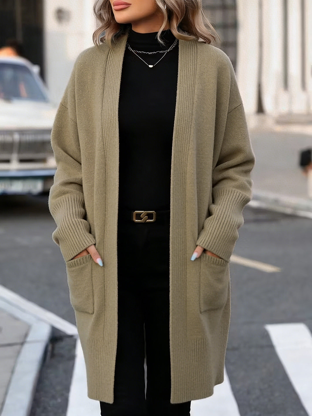 Navira - Ribbed Knit Cardigan