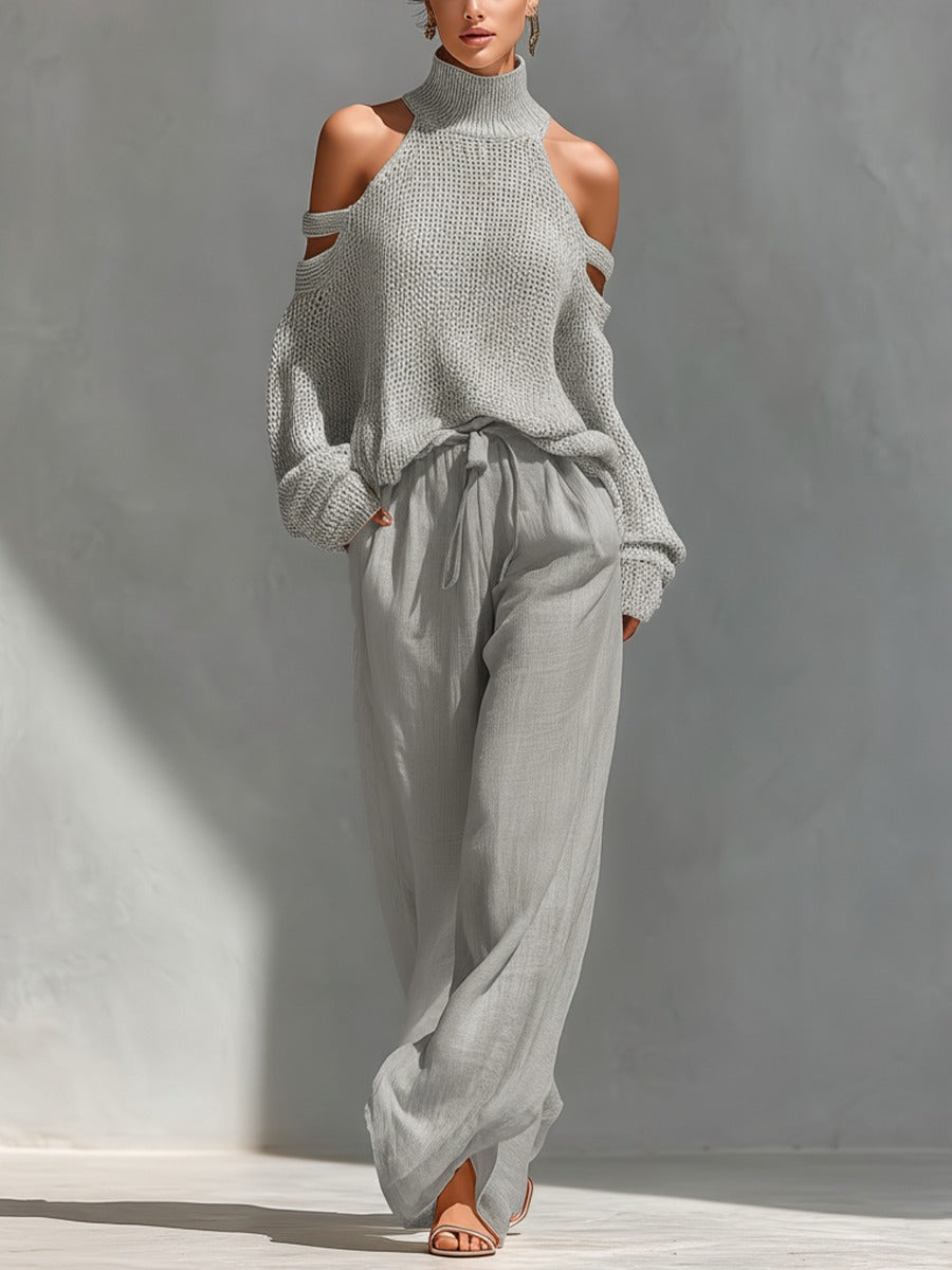 Mireva - Wide-Leg Knit Set