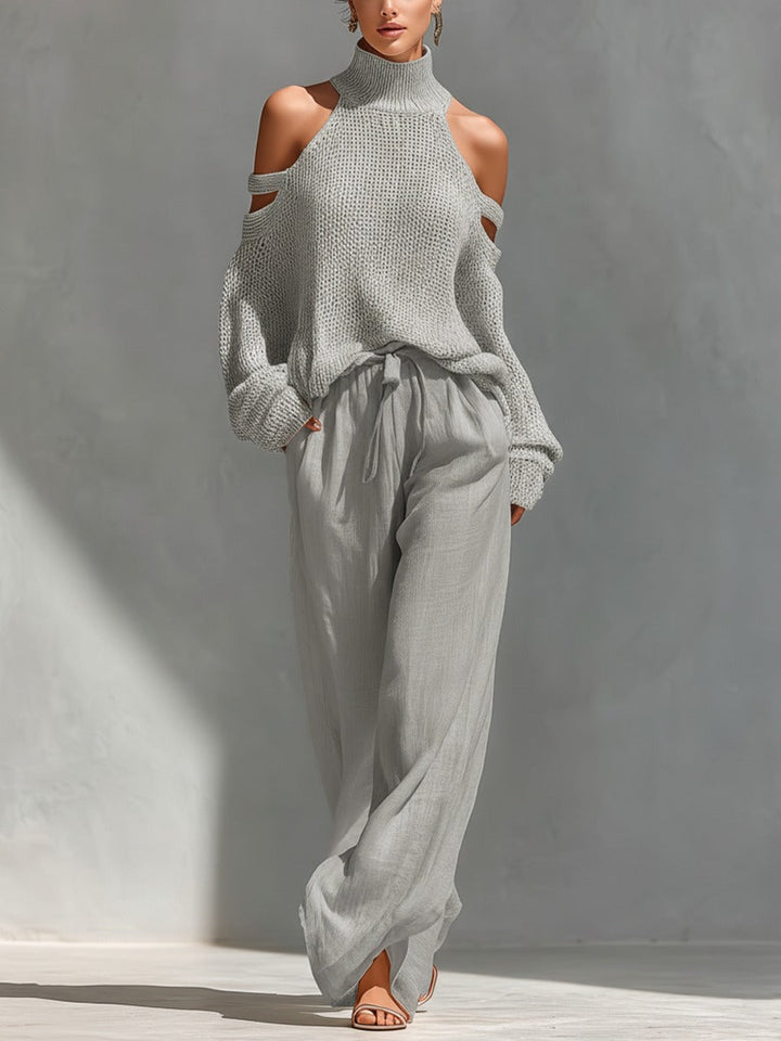Mireva - Wide-Leg Knit Set