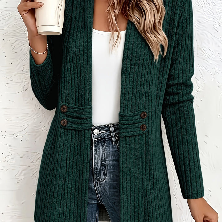 Velira - Double-Breasted Knit Cardigan